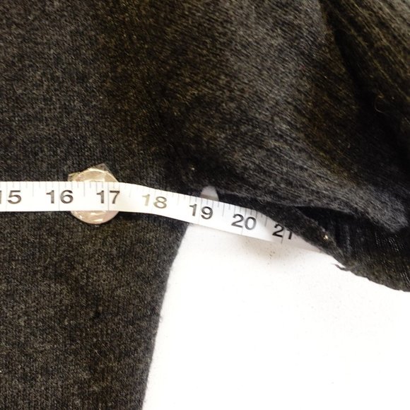 Velvet Sweater Small Black Cashmere Tunic Knit Cowl Neck Short Sleeve Cozy - Picture 5 of 9